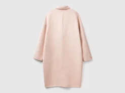 Midi coat in wool blend