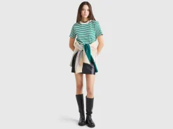 Mini skirt in imitation leather