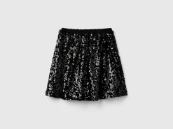 Mini skirt with sequins