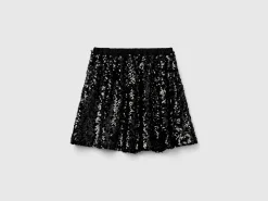Mini skirt with sequins