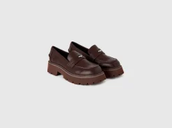 Moccasins in imitation leather