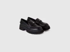 Moccasins in imitation leather