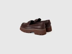 Moccasins in imitation leather