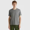 Mouse gray t-shirt in slub cotton
