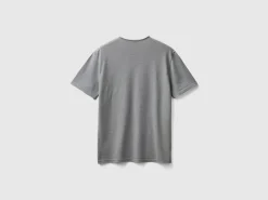 Mouse gray t-shirt in slub cotton