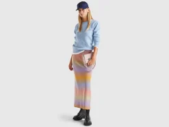 Multicolor knit skirt