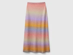 Multicolor knit skirt