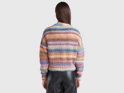 Multicolor striped cardigan