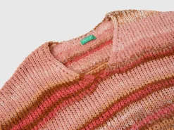 Multicolor vest in wool blend