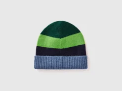 Multicolored striped hat