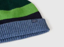 Multicolored striped hat
