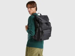Multi-pocket nylon rucksack