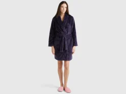 Nightgown in faux fur