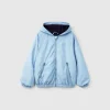 Nylon jacket with hood
