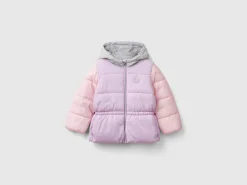 Nylon jacket with hood