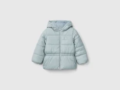 Nylon jacket with hood