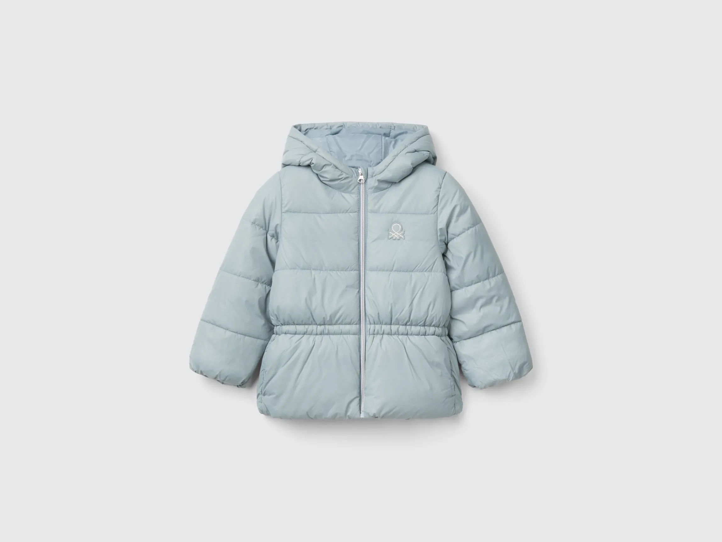 Nylon jacket with hood