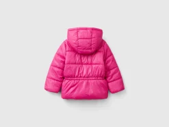 Nylon jacket with hood