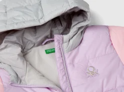 Nylon jacket with hood