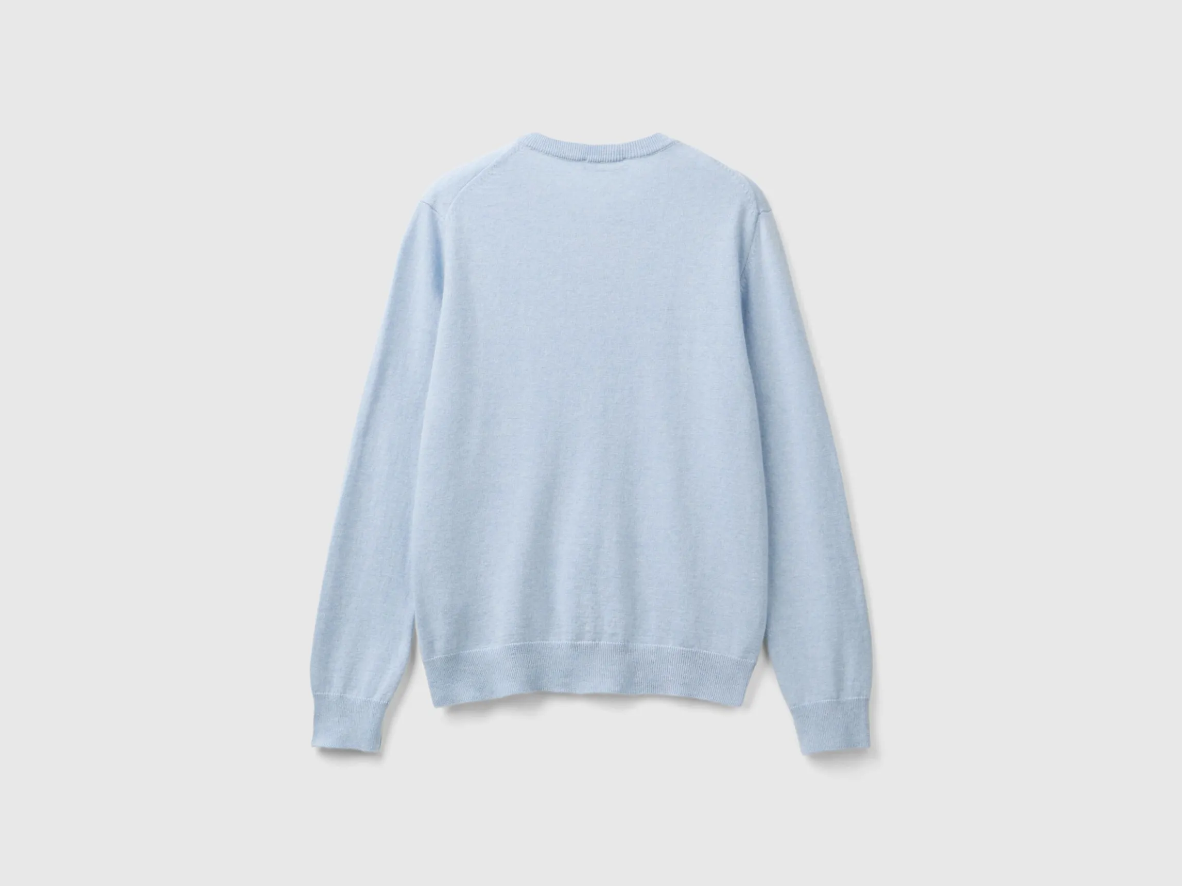 Ocean blue cardigan in wool and cashmere blend