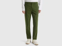 Olive green slim fit chinos