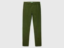 Olive green slim fit chinos