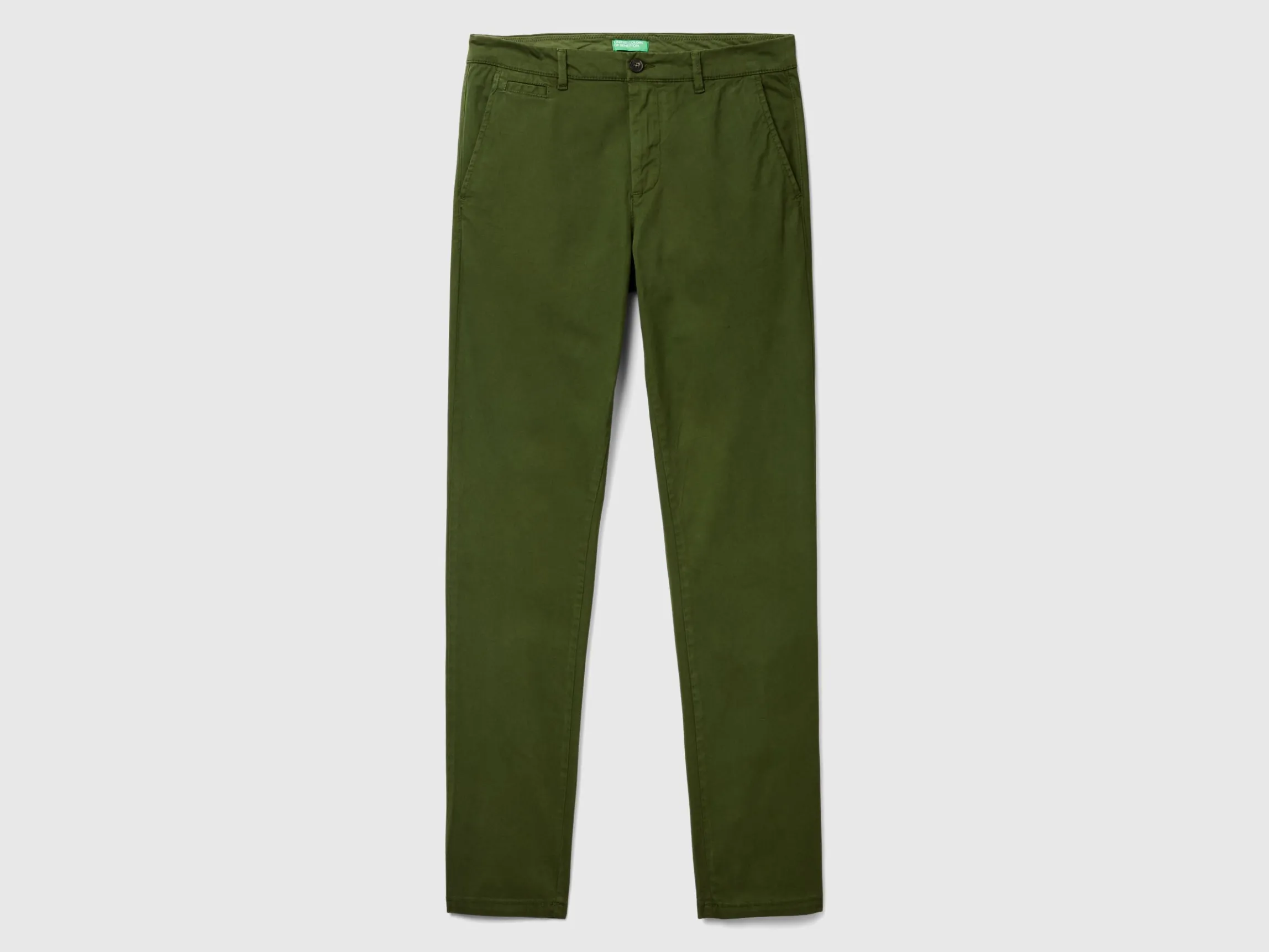 Olive green slim fit chinos