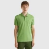 Olive green slim fit polo