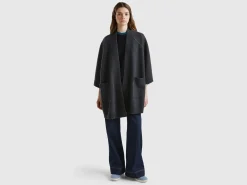 Open knit cape