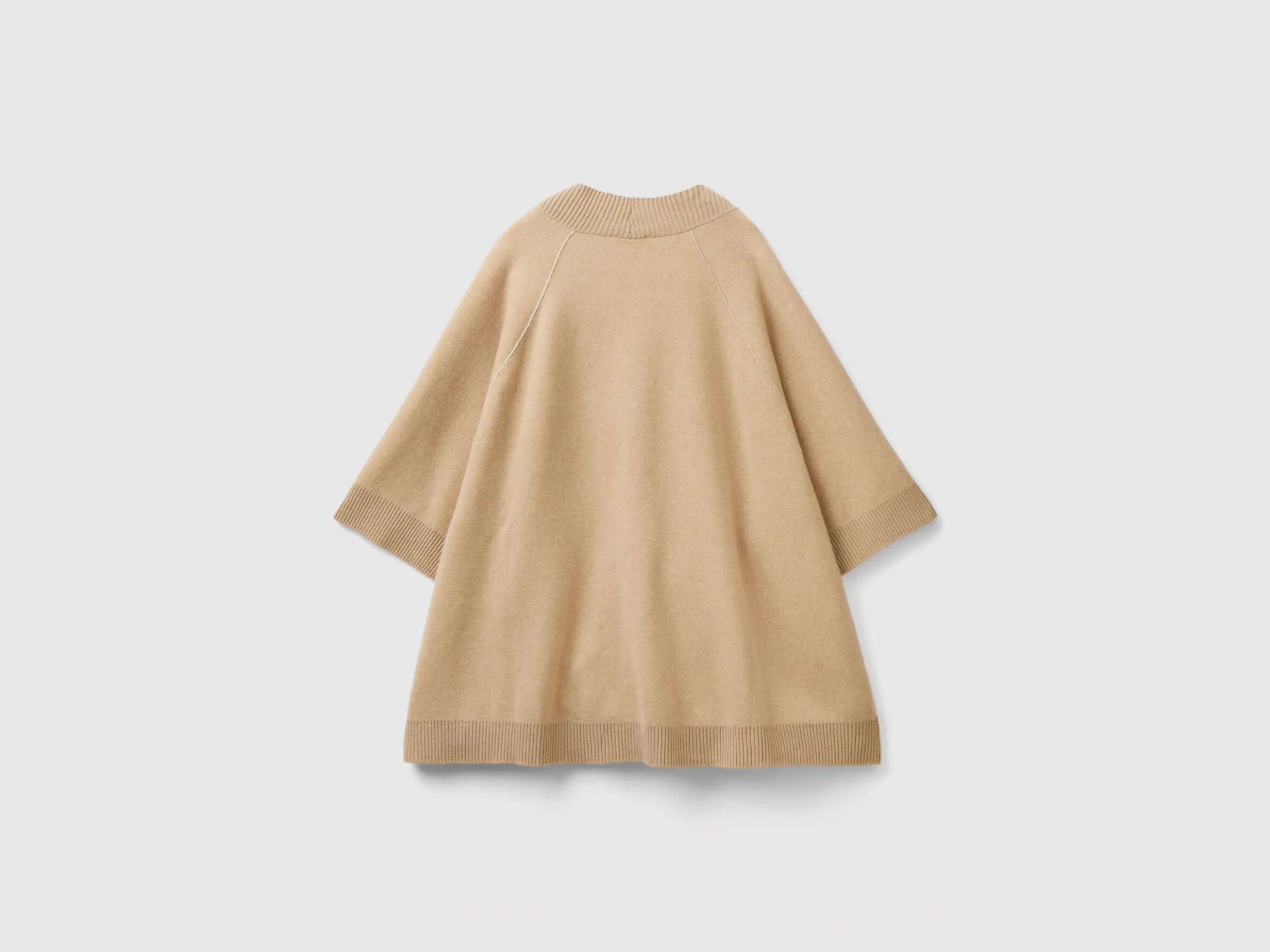 Open knit cape