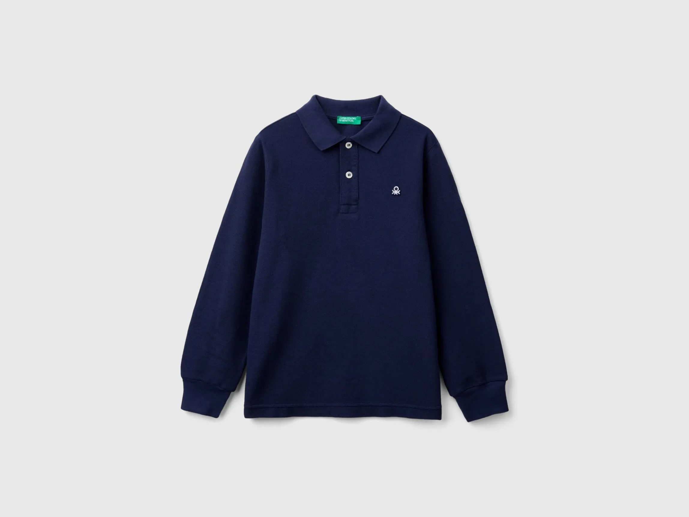 100% organic cotton long sleeve polo