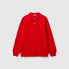 100% organic cotton long sleeve polo