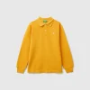 100% organic cotton long sleeve polo