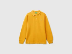 100% organic cotton long sleeve polo