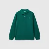 100% organic cotton long sleeve polo