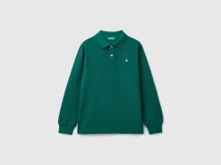 100% organic cotton long sleeve polo