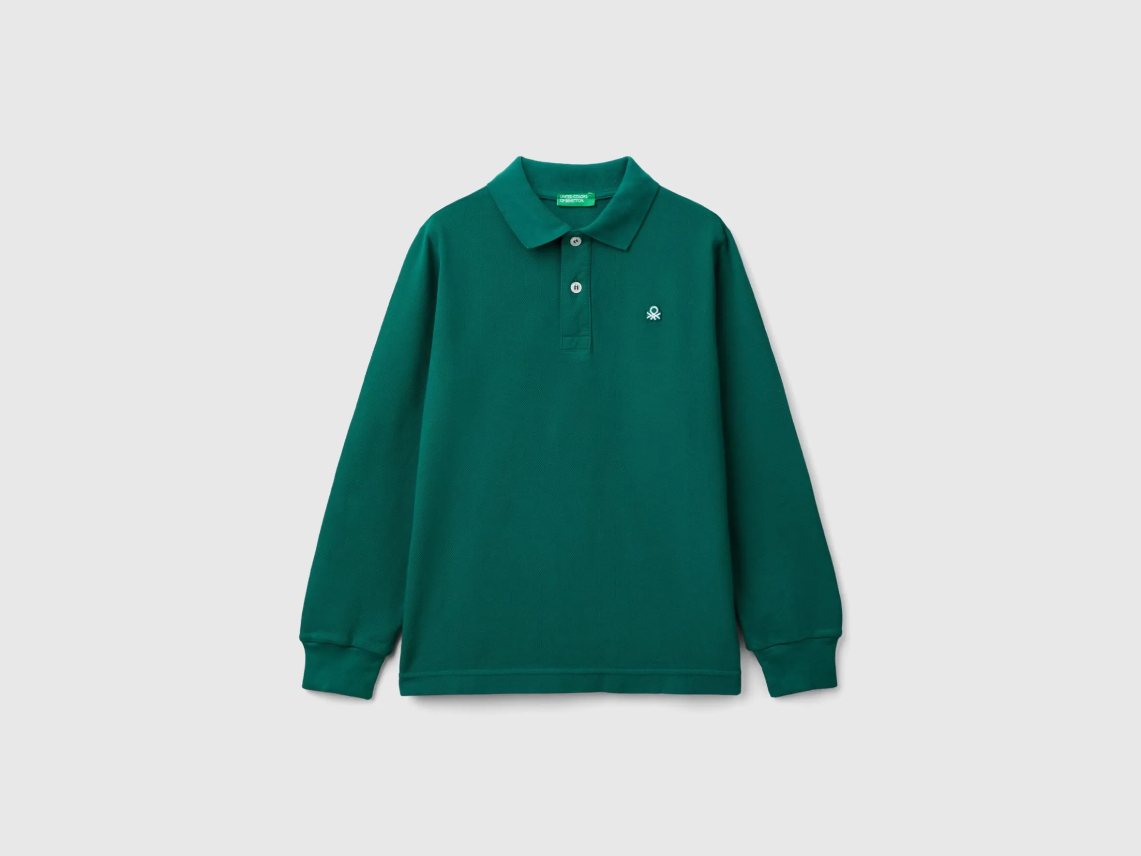 100% organic cotton long sleeve polo