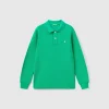 100% organic cotton long sleeve polo