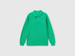 100% organic cotton long sleeve polo