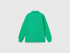 100% organic cotton long sleeve polo