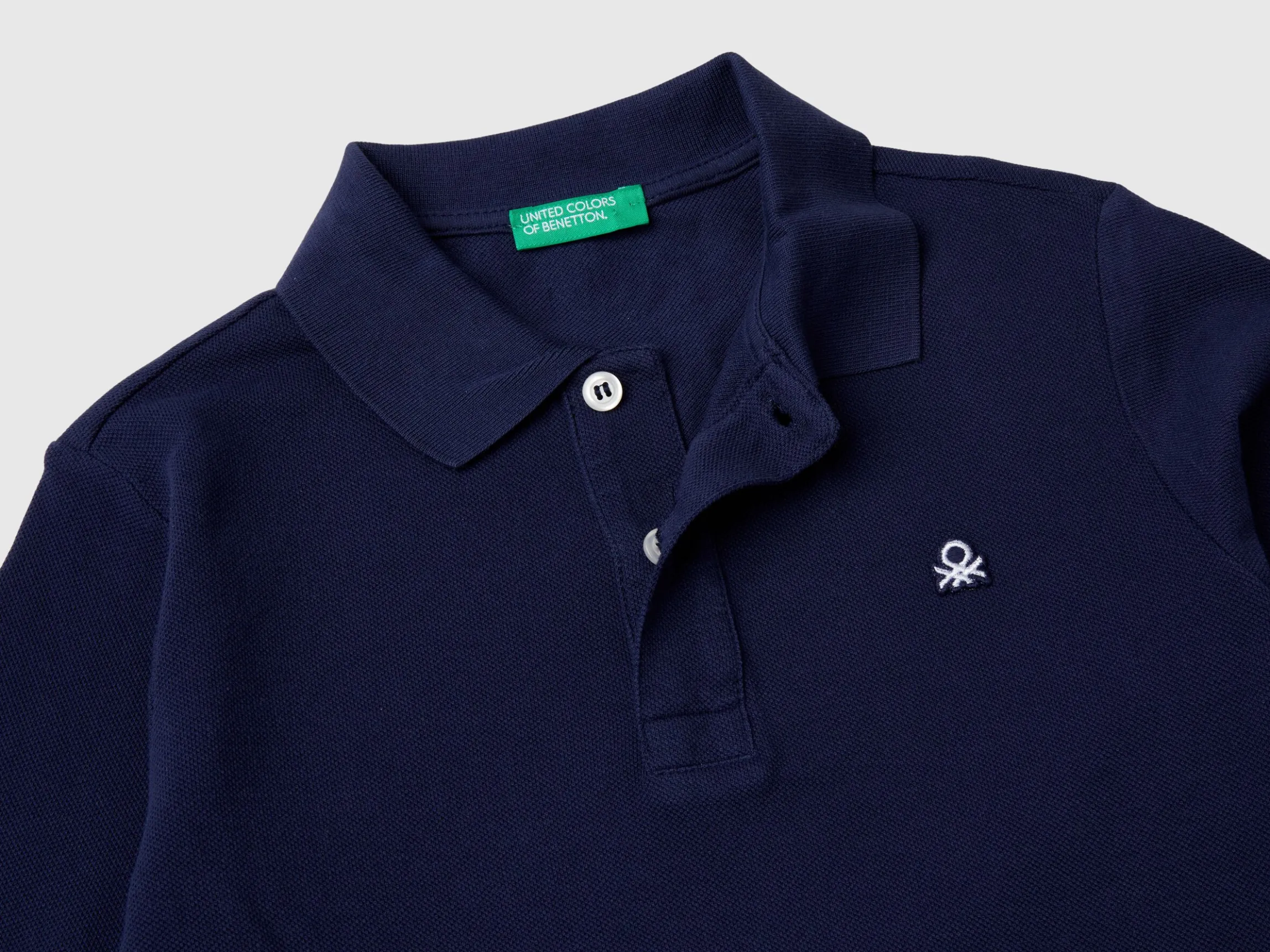 100% organic cotton long sleeve polo