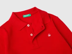 100% organic cotton long sleeve polo