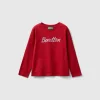 Organic cotton t-shirt with glittery print