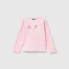 Organic cotton t-shirt with glittery print