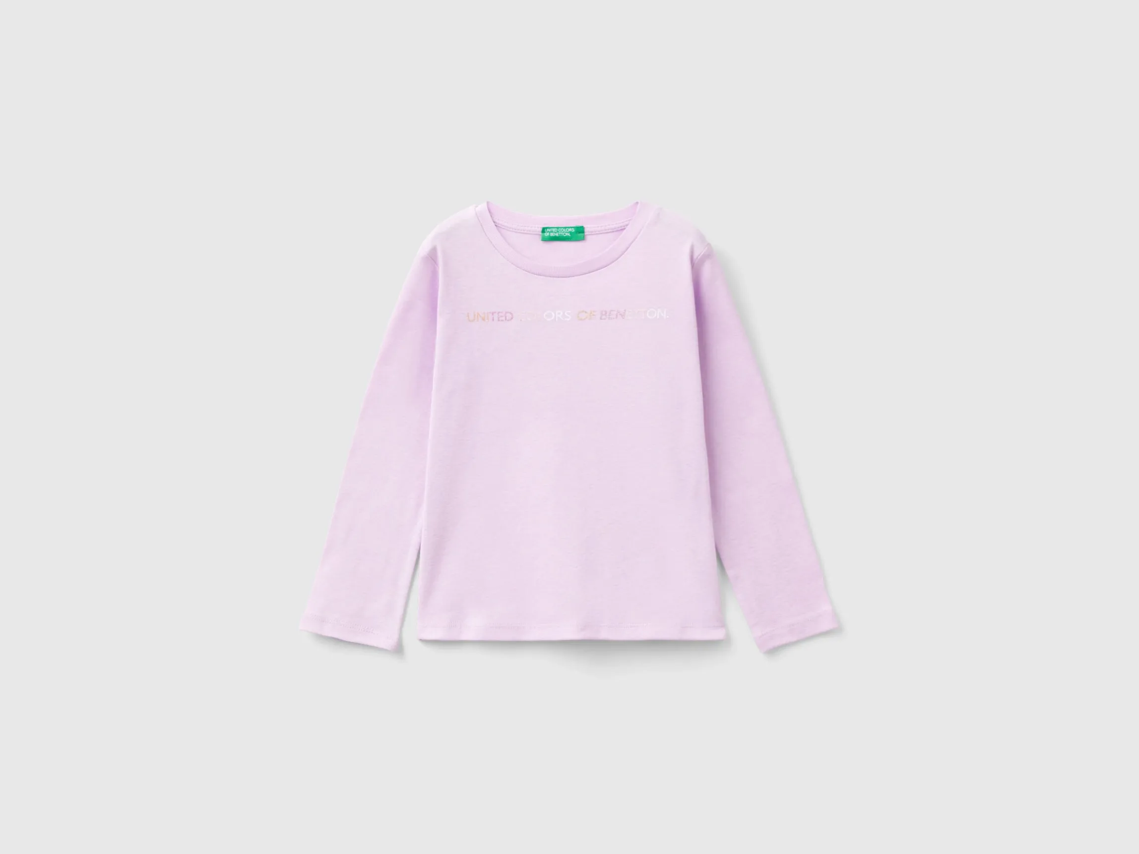 Organic cotton t-shirt with glittery print