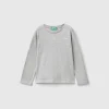 Organic cotton t-shirt with glittery print