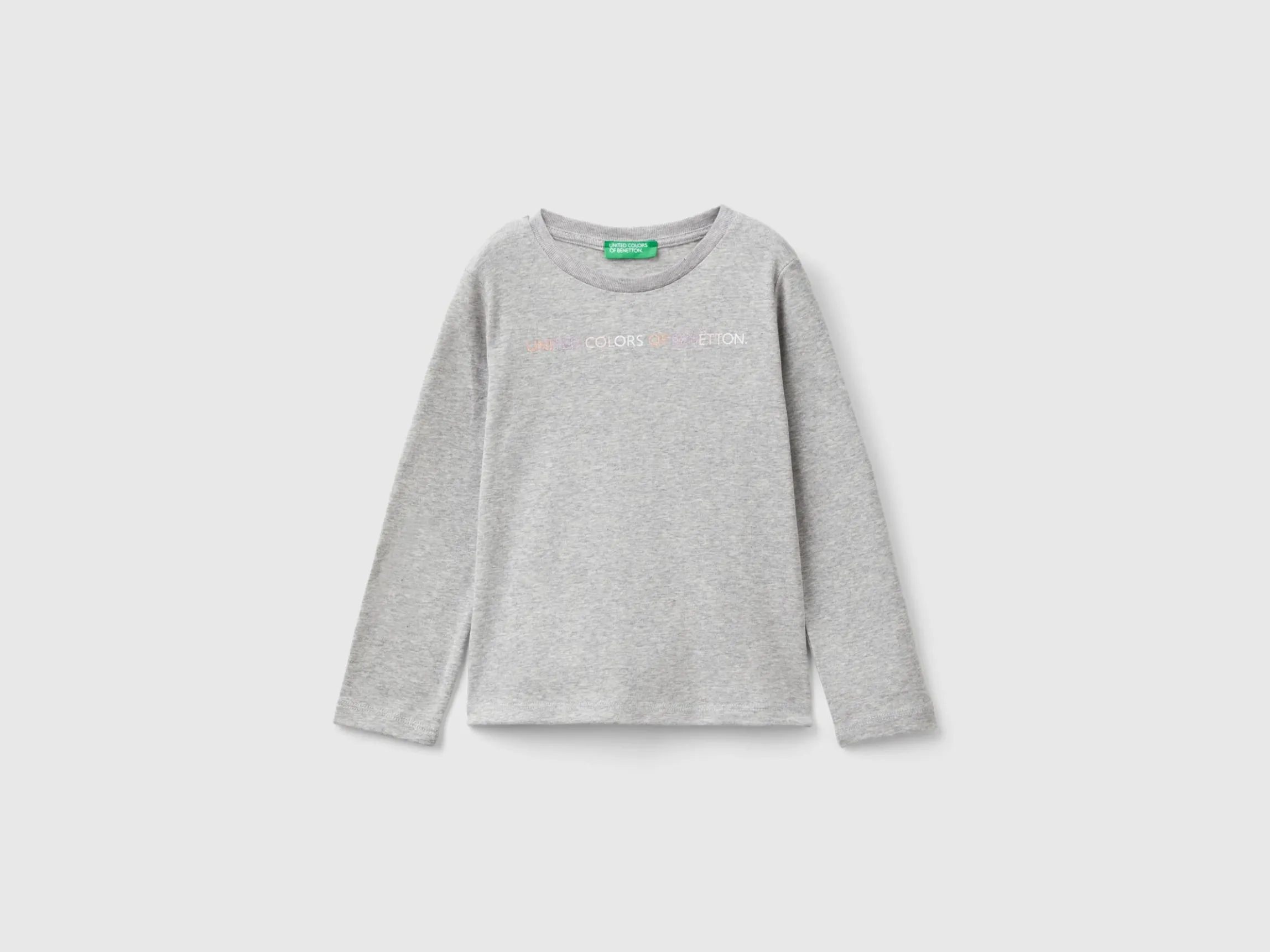 Organic cotton t-shirt with glittery print