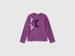 Organic cotton t-shirt with sequins