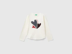 Organic cotton t-shirt with sequins