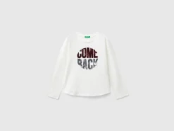 Organic cotton t-shirt with sequins